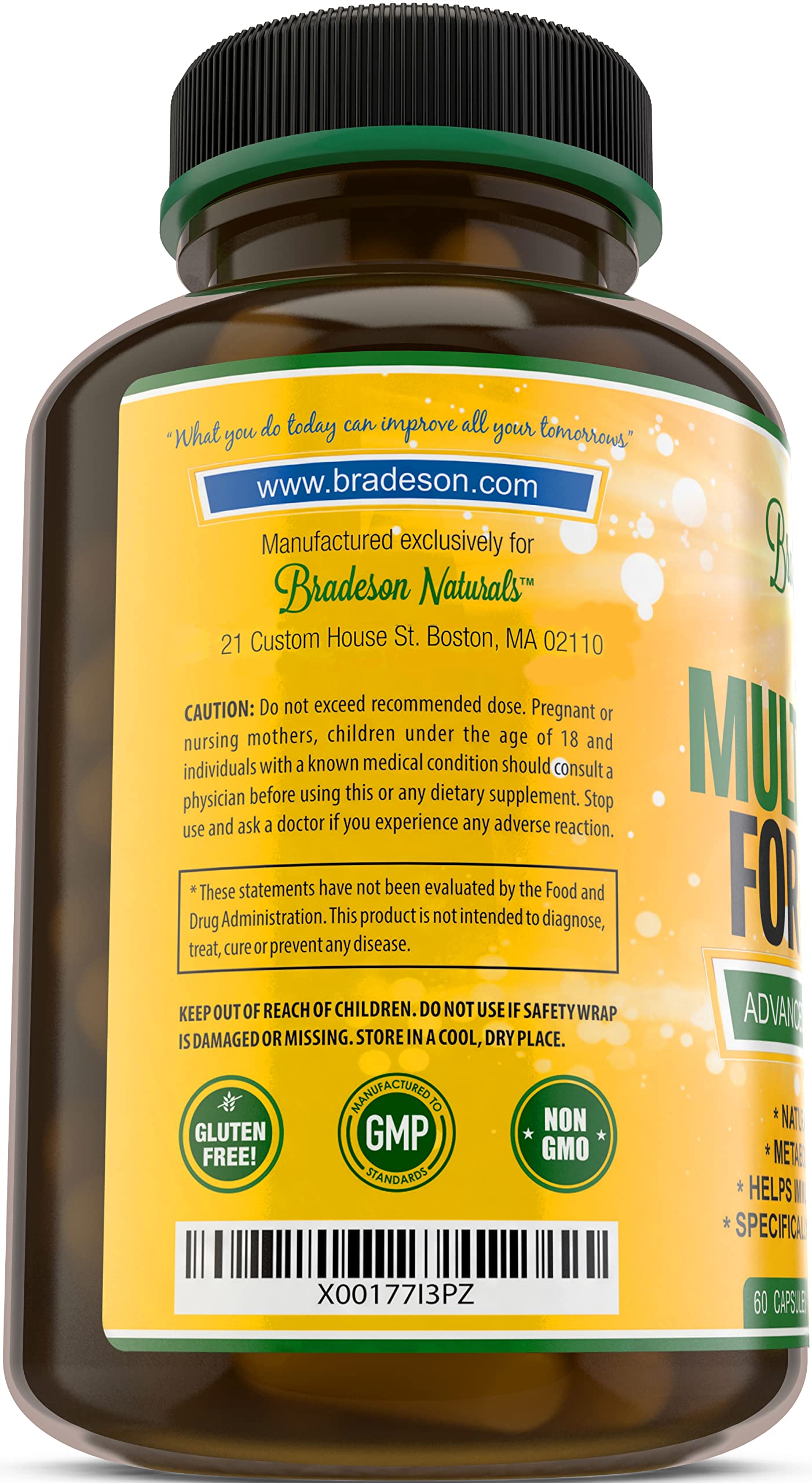 Bradeson Naturals Daily Vitamin for Women capsules in hand