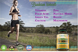 Bradeson Naturals Daily Vitamin for Women capsules on a wooden table