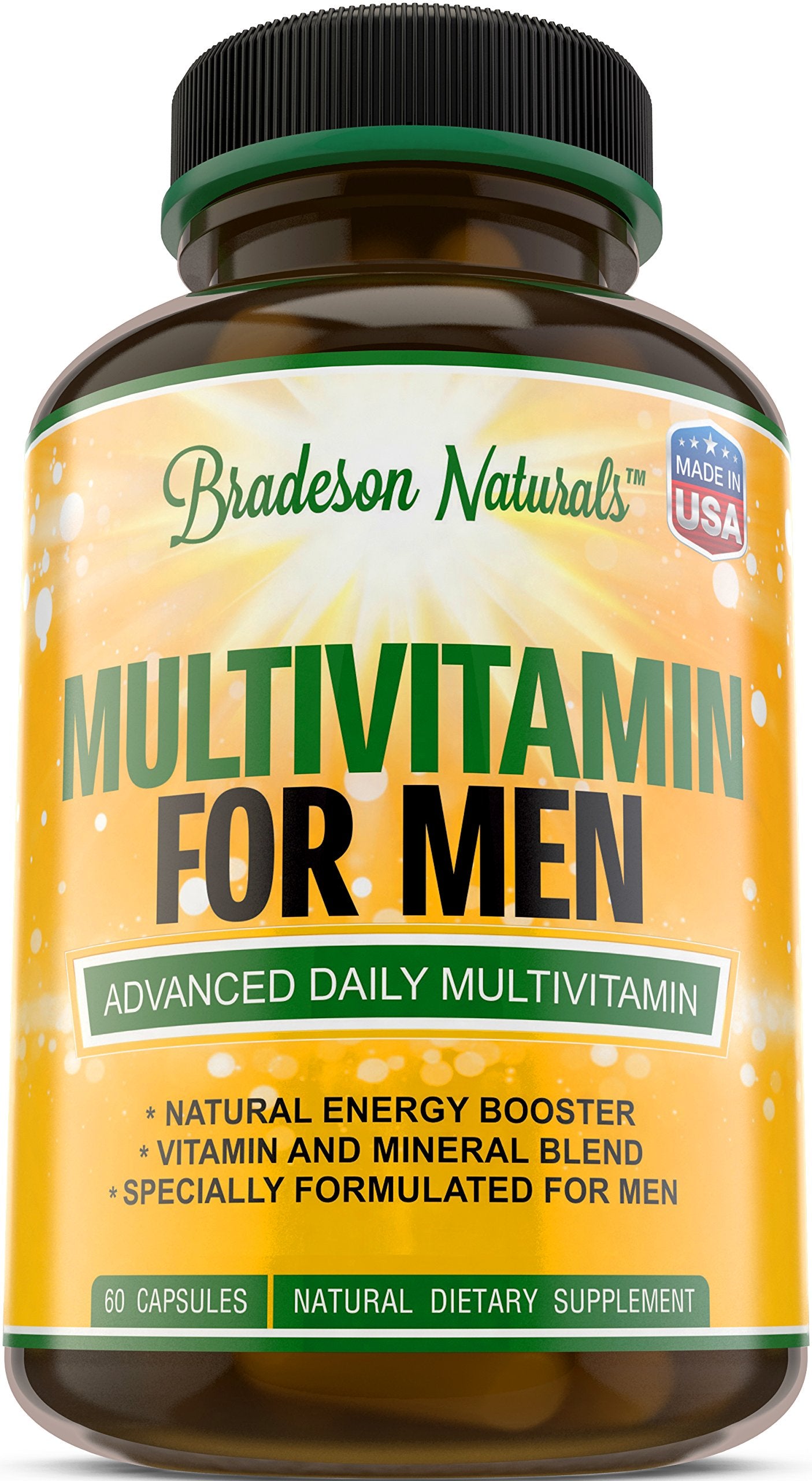 Bradeson Naturals Multivitamins for Men front view of packaging