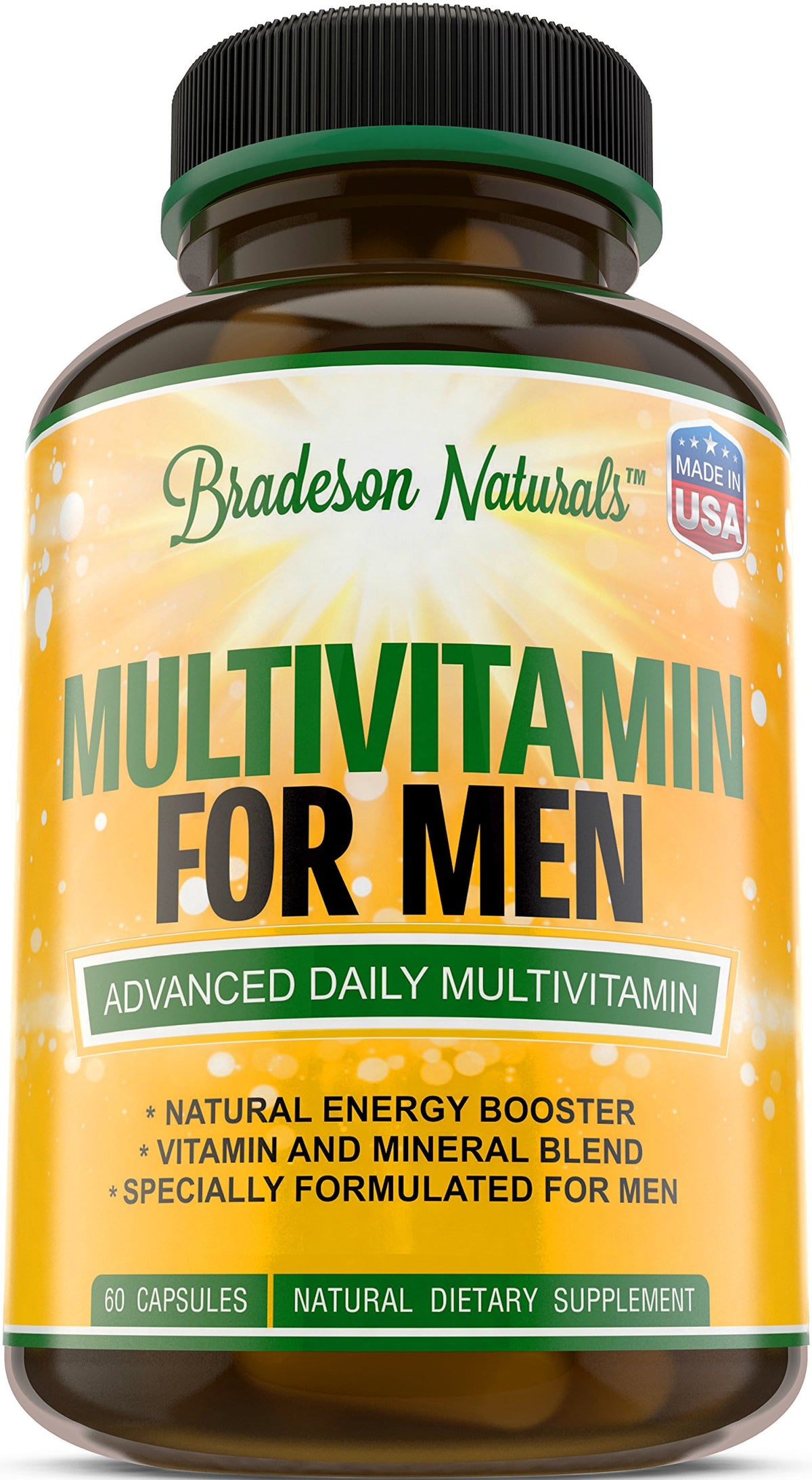 Bradeson Naturals Multivitamins for Men front view of packaging