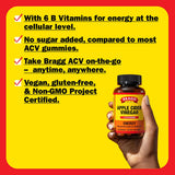 Bragg ACV Capsules 100g back view with ingredient list