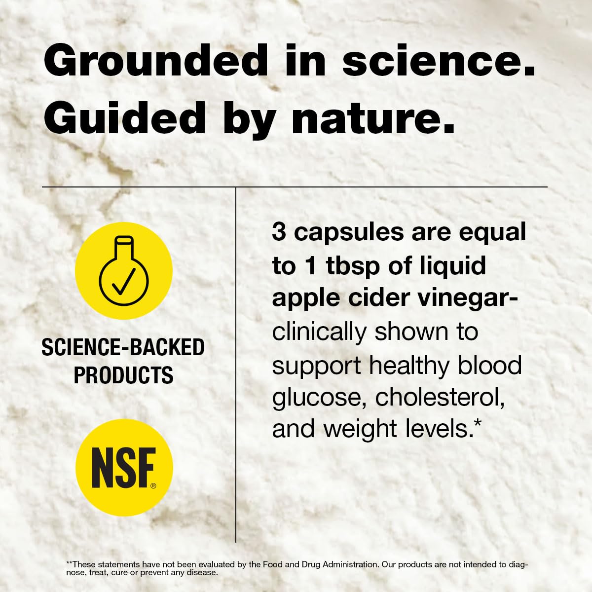 Bragg ACV Capsules 100g back view with ingredient list