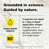Bragg ACV Capsules 100g back view with ingredient list