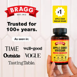 Bragg ACV Capsules 100g on a kitchen counter