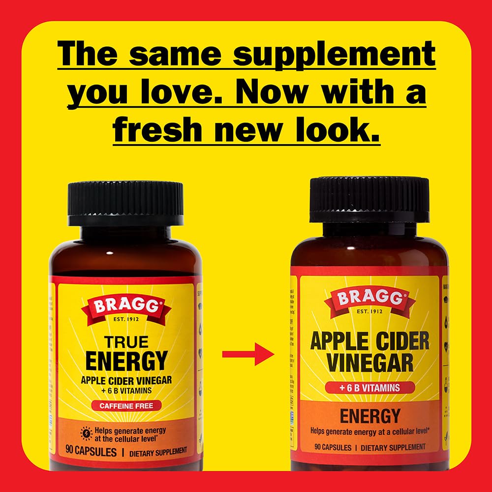 Bragg ACV Capsules 100g top view of capsules