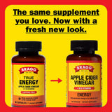 Bragg ACV Capsules 100g top view of capsules