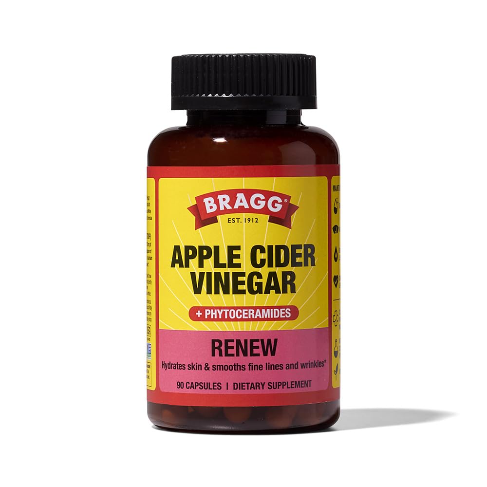 Bragg ACV Capsules 110g front view with packaging