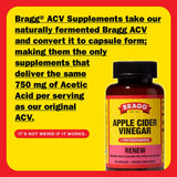 Bragg ACV Capsules showing the capsule size