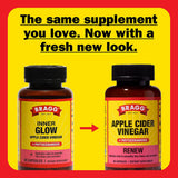 Bragg ACV Capsules with a glass of water
