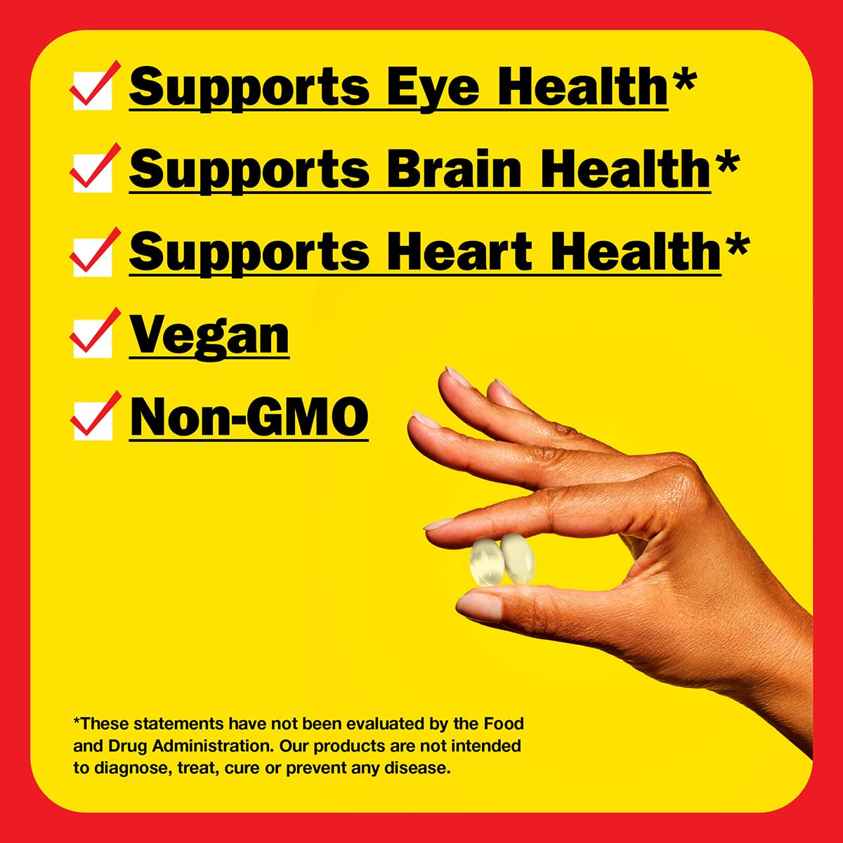 Bragg Omega-3 Softgels back view with ingredient list