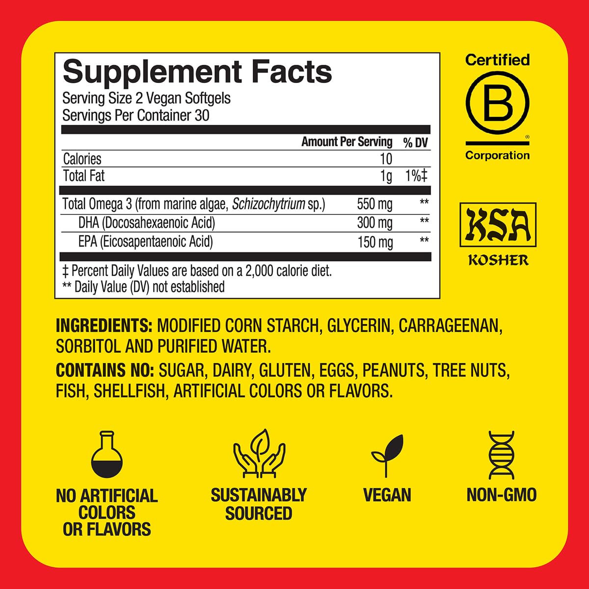 Bragg Omega-3 Softgels lifestyle scene with healthy foods