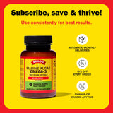 Bragg Omega-3 Softgels packaging details and dimensions