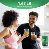Braidz Dietary Fibre Powder mixed in a glass of water