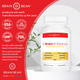 Brain Bean Methyl B Complete capsules with ingredients list
