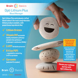 Brain Bean Opti Lithium Plus supplement bottle back view