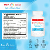 Brain Bean Opti Lithium Plus supplement capsules close-up