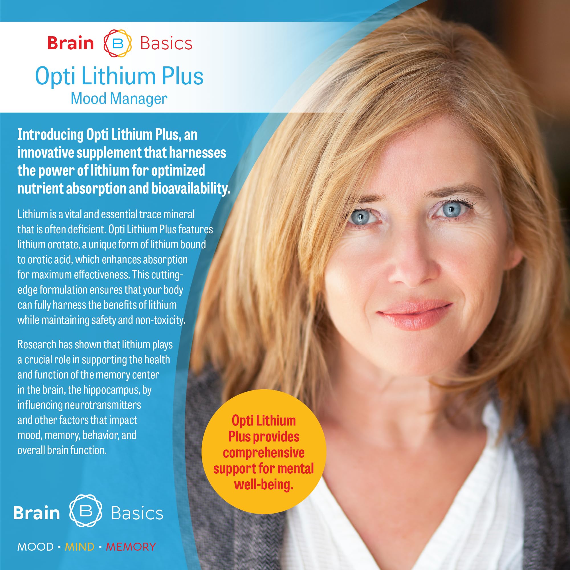 Brain Bean Opti Lithium Plus supplement ingredients list