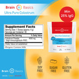 Brain Bean Ultra Pure Colostrum Powder with Lactoferrin side view