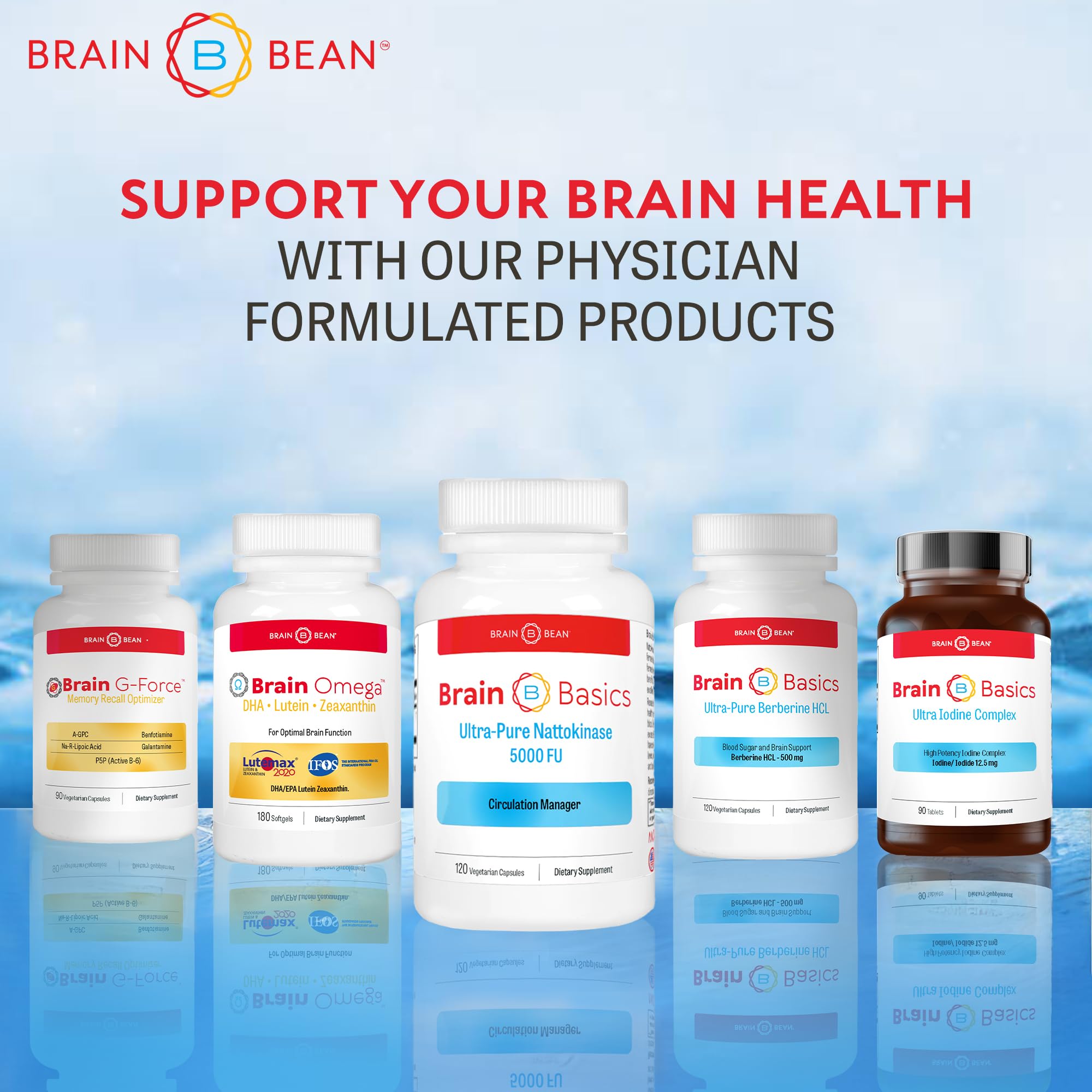 Brain Bean Ultra Pure Nattokinase 5000 FU capsules ingredients list