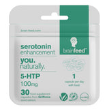 brain feed 5-HTP Natural Serotonin Supplement 100mg front view