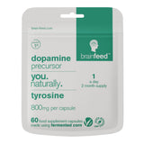 brain feed L-Tyrosine Supplement 800mg capsule front view