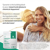 brain feed L-Tyrosine Supplement capsule in hand