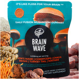 BRAIN WAVE Mushroom Gummies 60 count front view