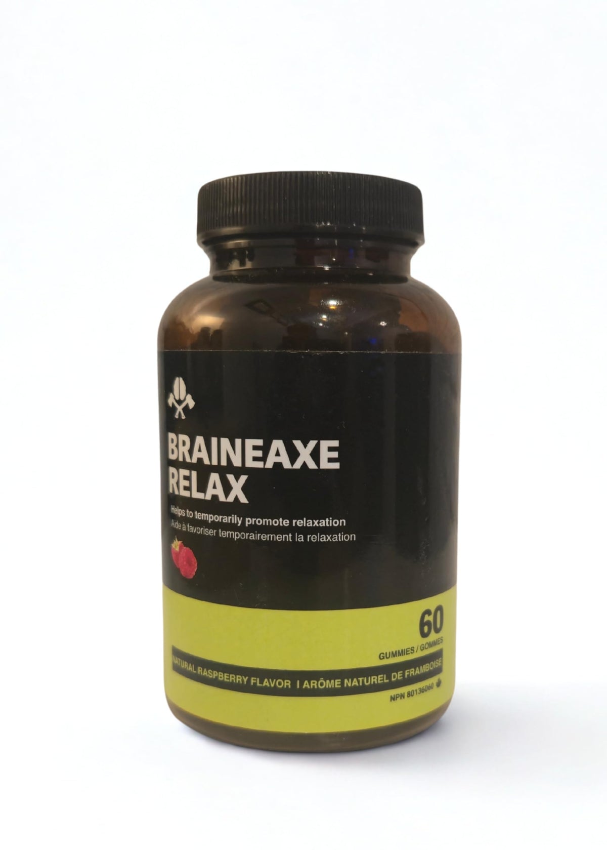 BRAINEAXE daily wellness Gummies front view with packaging