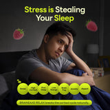 BRAINEAXE daily wellness Gummies lifestyle scene on a bedside table