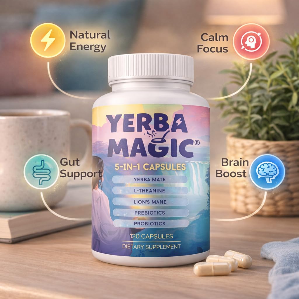 Brainista 5-IN-1 Functional Capsule Blend with ingredients