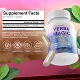 Brainista Yerba Mate Capsules side view showing capsule size