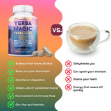 Brainista Yerba Mate Capsules with a measuring spoon for dosage