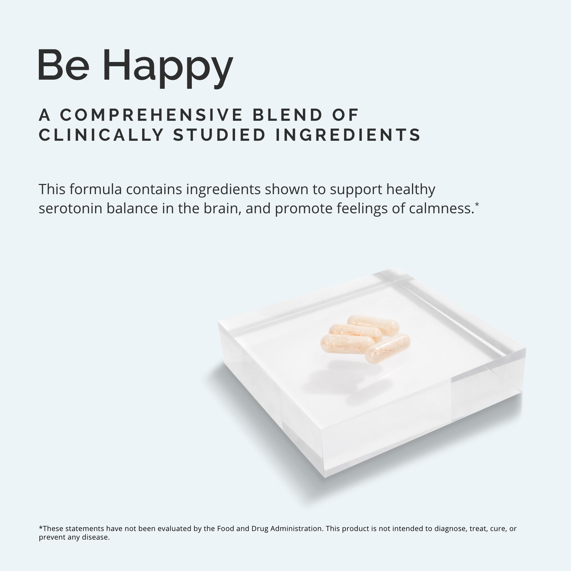 BRAINMD 5-HTP Capsules showing ingredients list