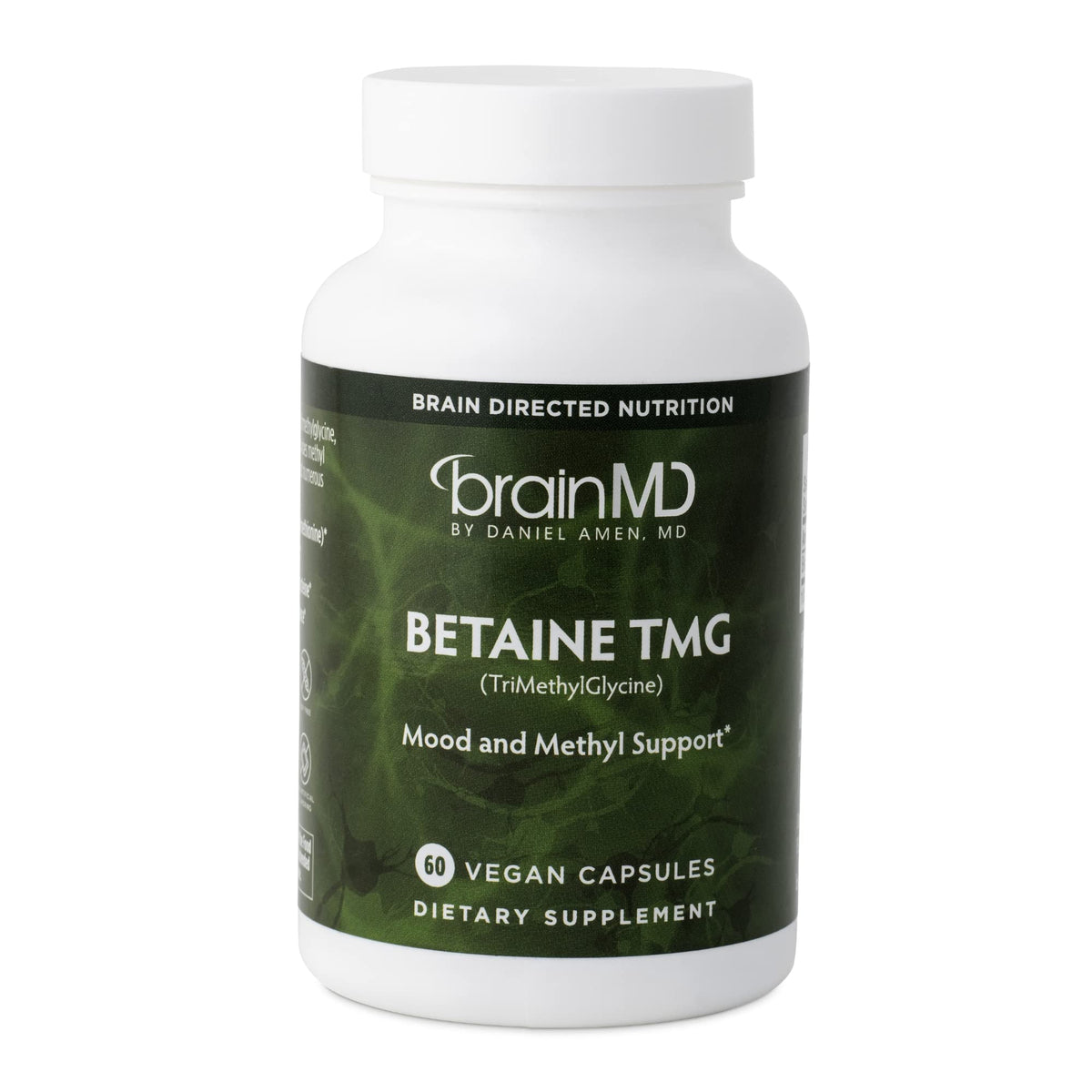 BRAINMD Betaine TMG Supplement 1000mg front view of packaging