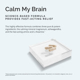 BRAINMD Calm My Brain supplement capsules close-up