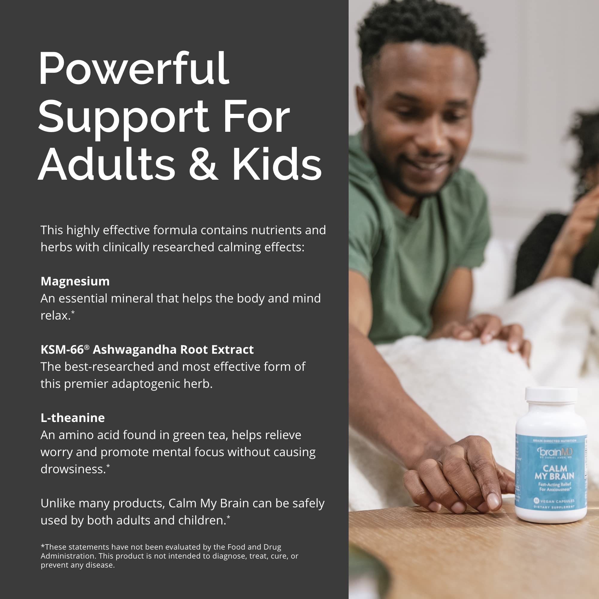 BRAINMD Calm My Brain supplement packaging
