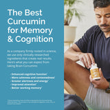 BRAINMD Curcumin Supplement 60 Capsules with a glass of water