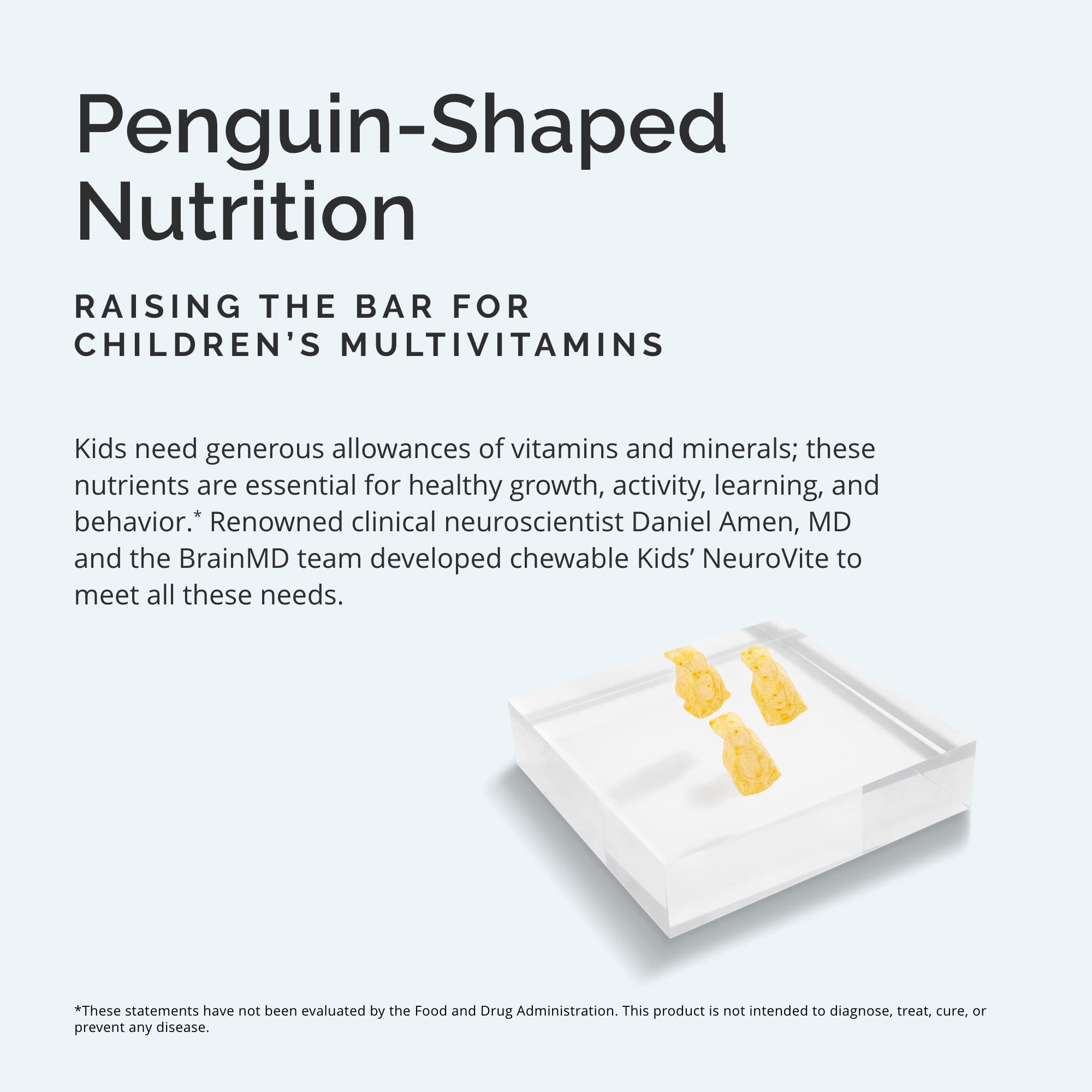 BRAINMD Kids' NeuroVite Chewables orange flavour gummies