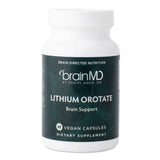 BRAINMD Lithium Orotate 60 Capsules front view