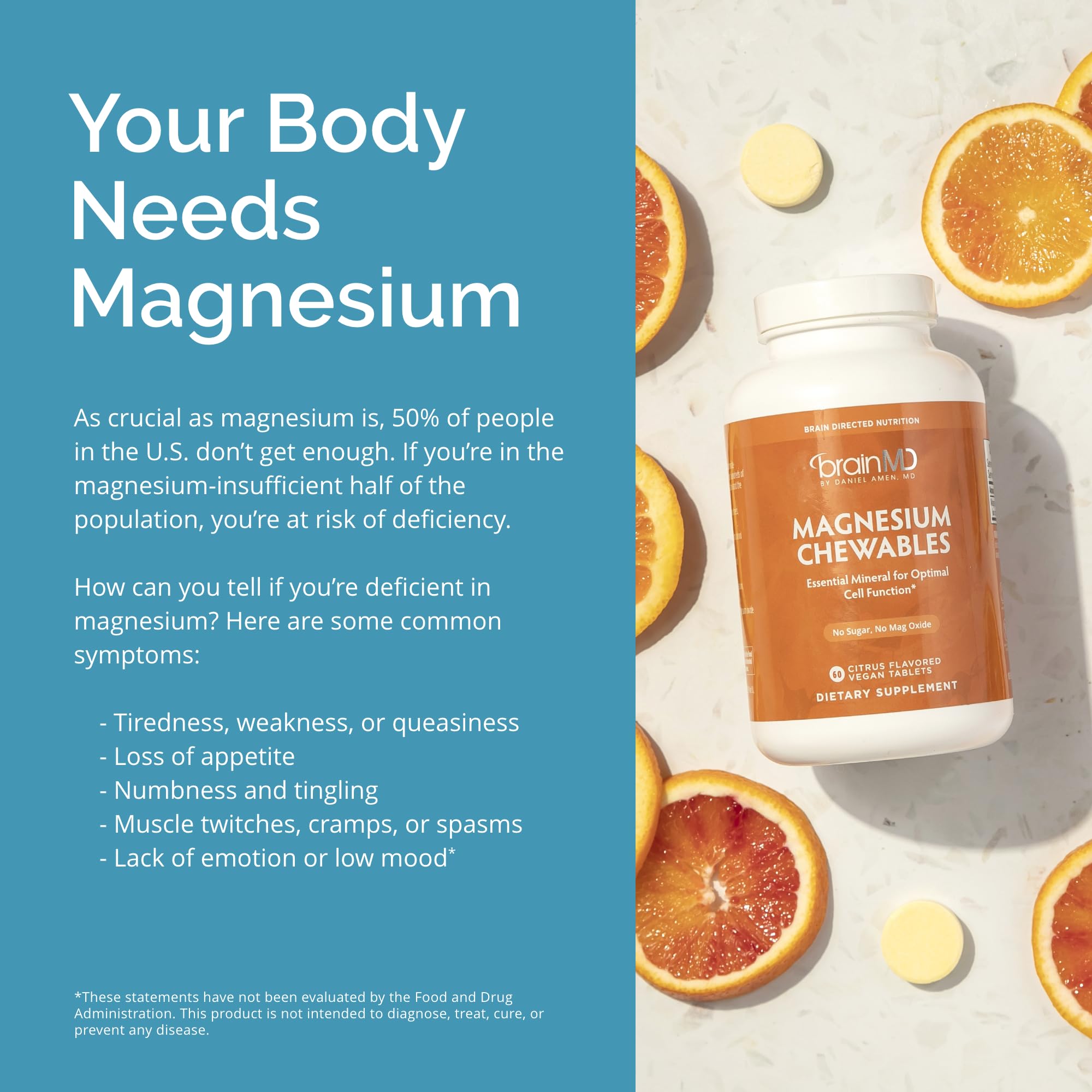 BRAINMD Magnesium Supplement 381g lifestyle scene
