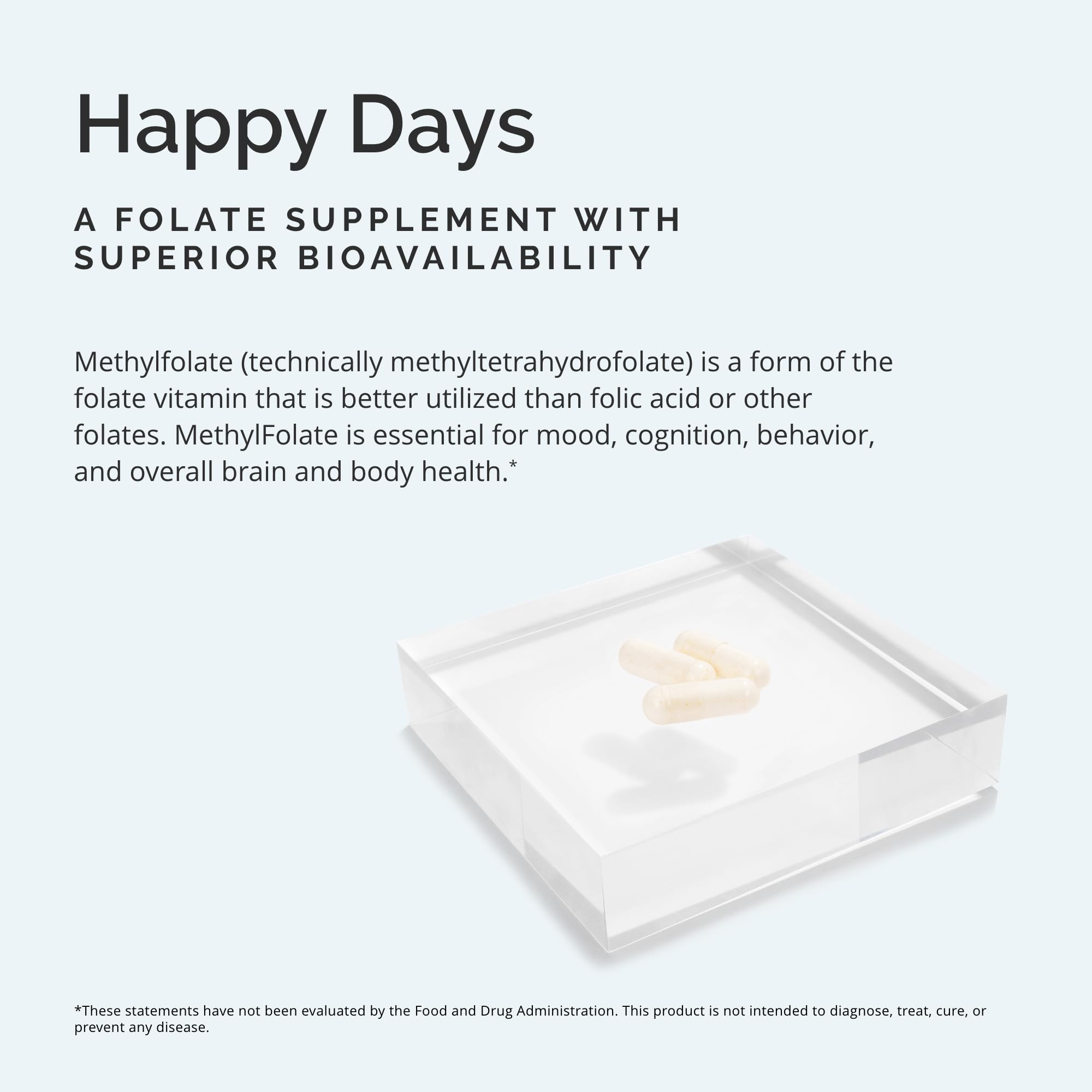 BRAINMD MethylFolate capsules in bottle