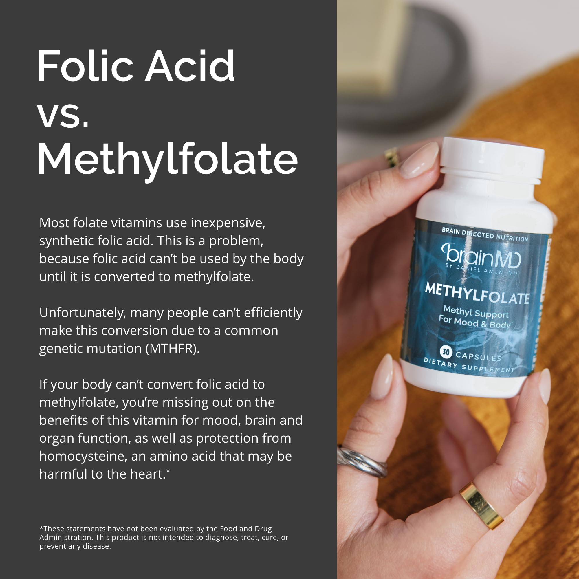 BRAINMD MethylFolate supplement ingredients list