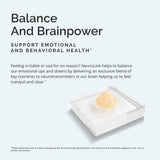BRAINMD NeuroLink supplement capsules in a clear container