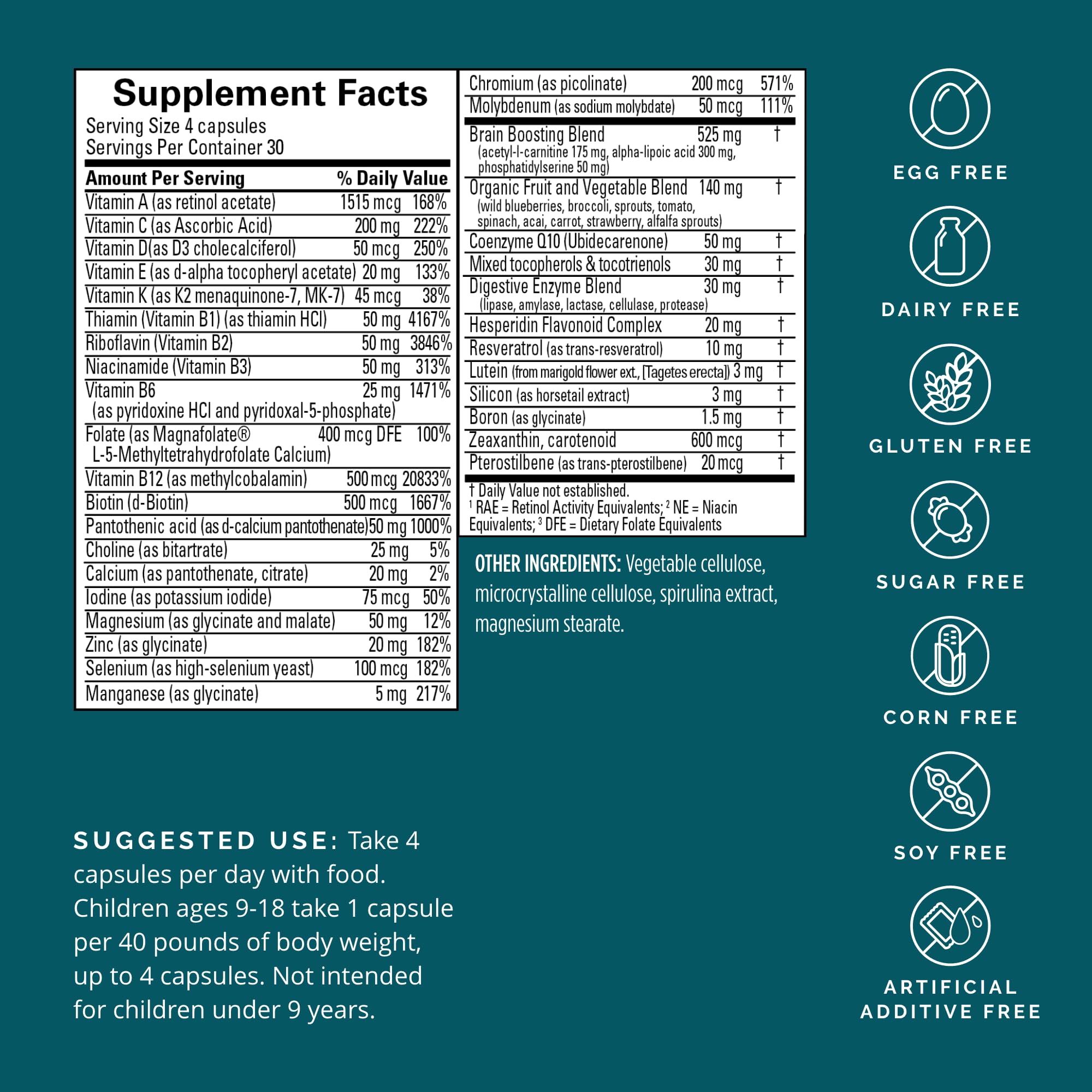 BRAINMD NeuroVite supplement bottle side view