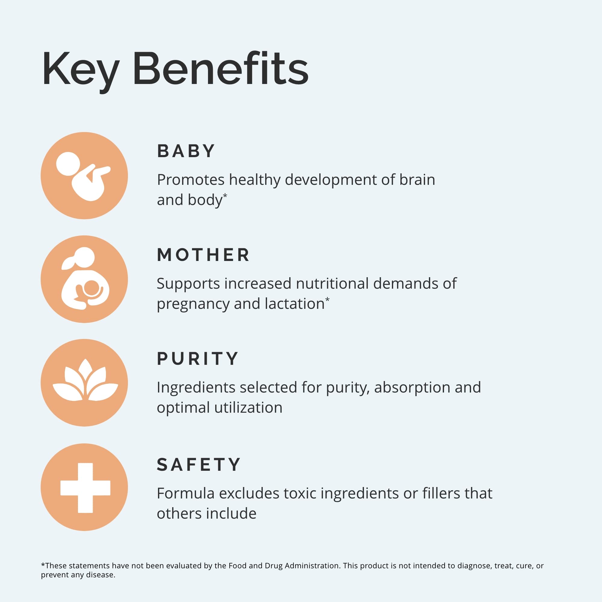 BRAINMD Prenatal Vitamins bottle side view