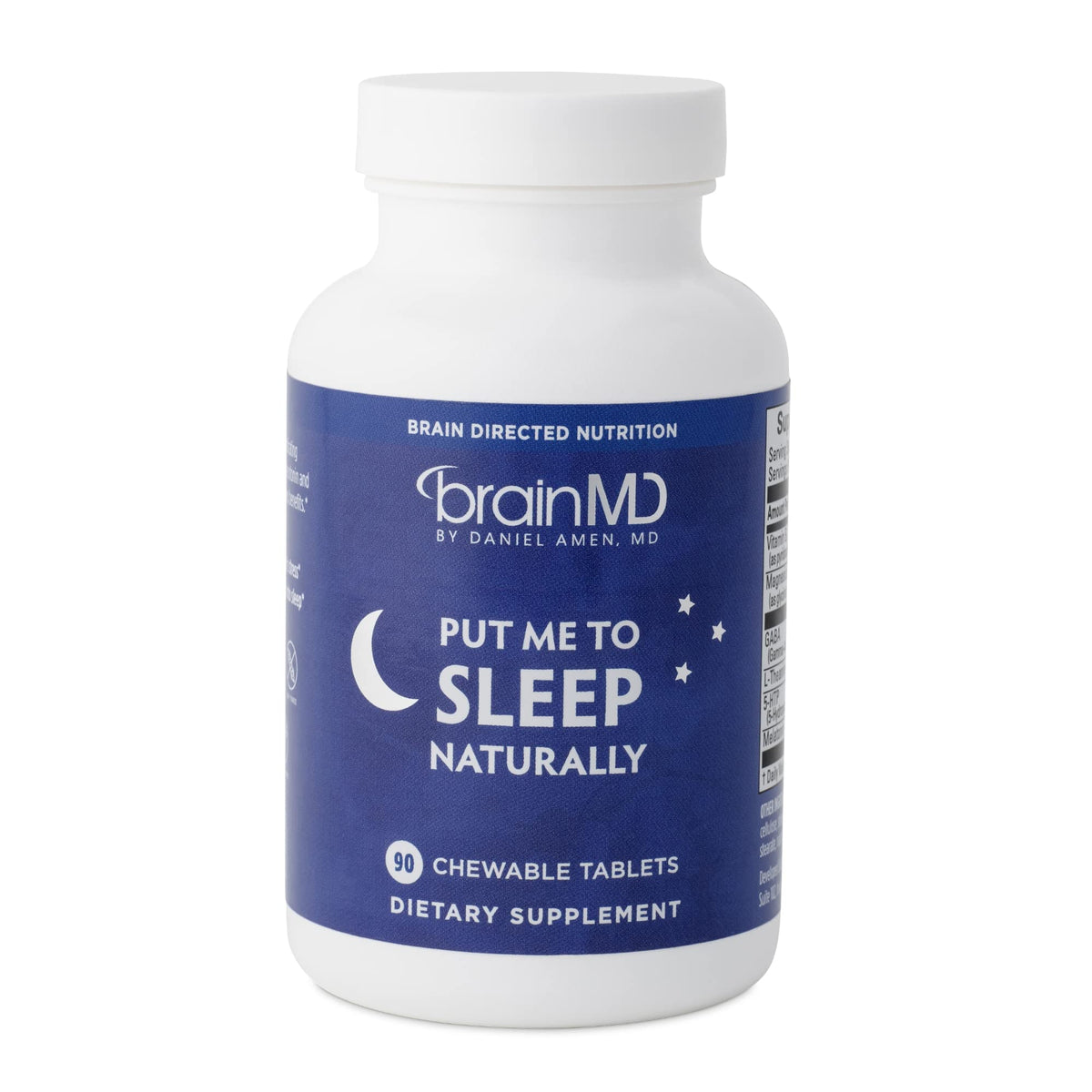 BRAINMD Put Me To Sleep Naturally 60 capsules front view