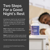 BRAINMD Put Me To Sleep Naturally capsules on a table