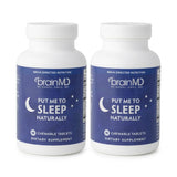 BrainMD Put Me to Sleep Naturally pack of 2 with 90 chewable tablets