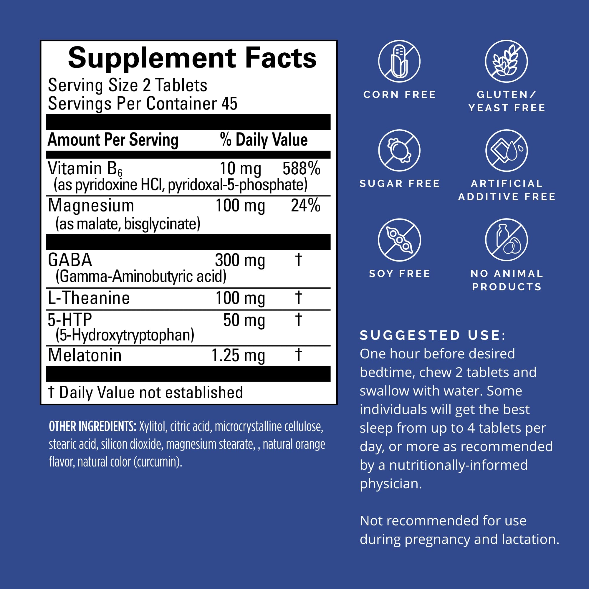 BRAINMD Put Me To Sleep Naturally supplement side view