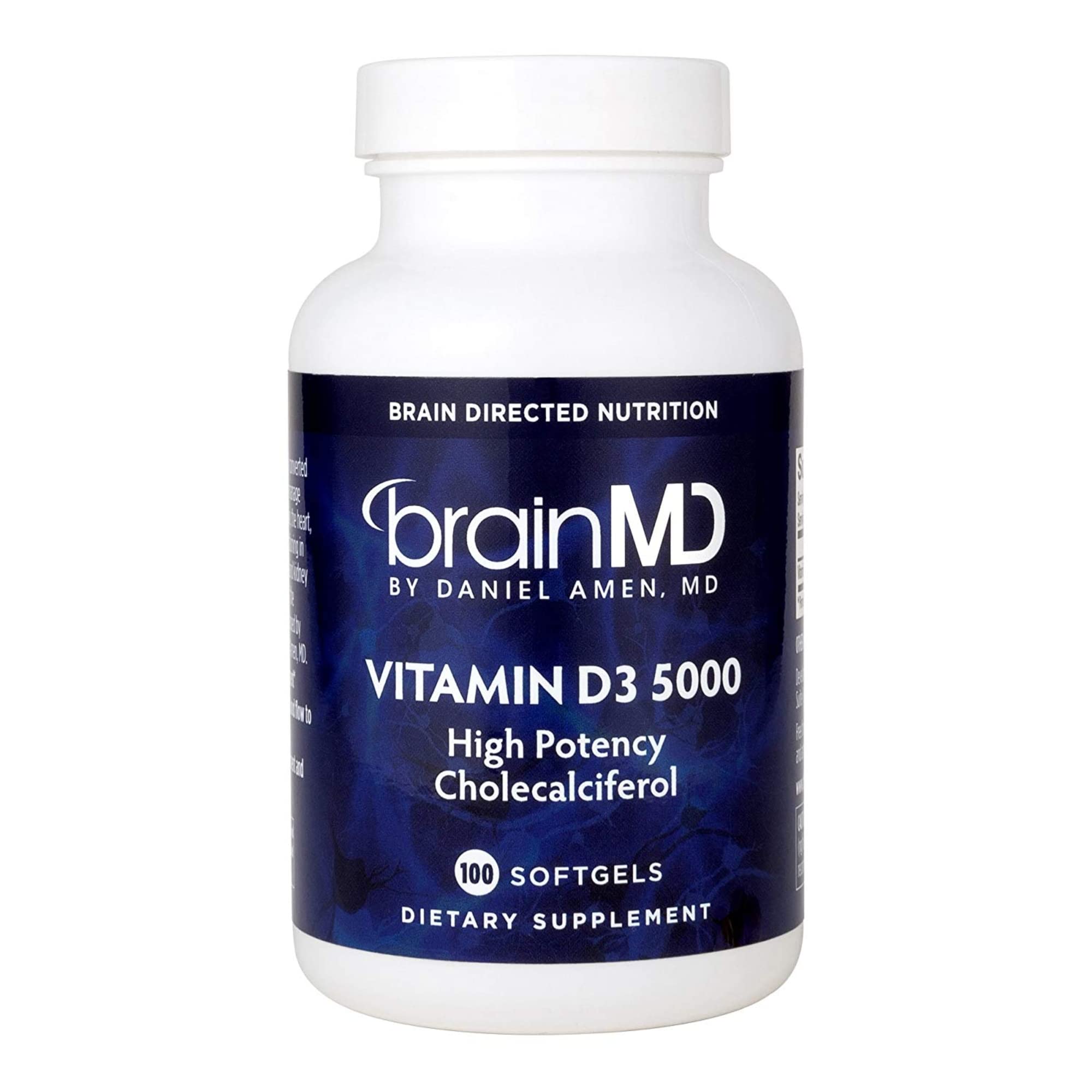BRAINMD Vitamin D3 54g supplement front view
